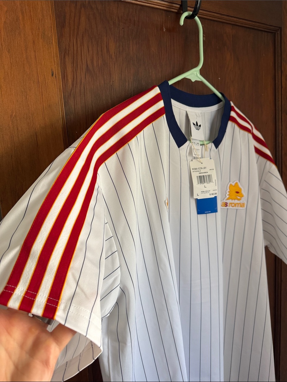 adidas AS Roma Icon 25/26 Short-Sleeve Jersey - L - Picture 5 of 7